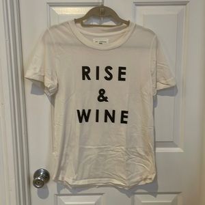 NWOT Sol Angeles off-white Rise & Wine T-shirt